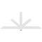 Ekena Millwork Kennewick Architectural Grade PVC Gable Bracket, 72"W x 30"H x 2"D x 4"F, 10/12 Pitch GBP072X30X0204KEN00 - alternate 5